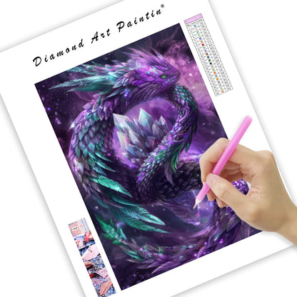 Amethyst Serpent - Diamond Painting