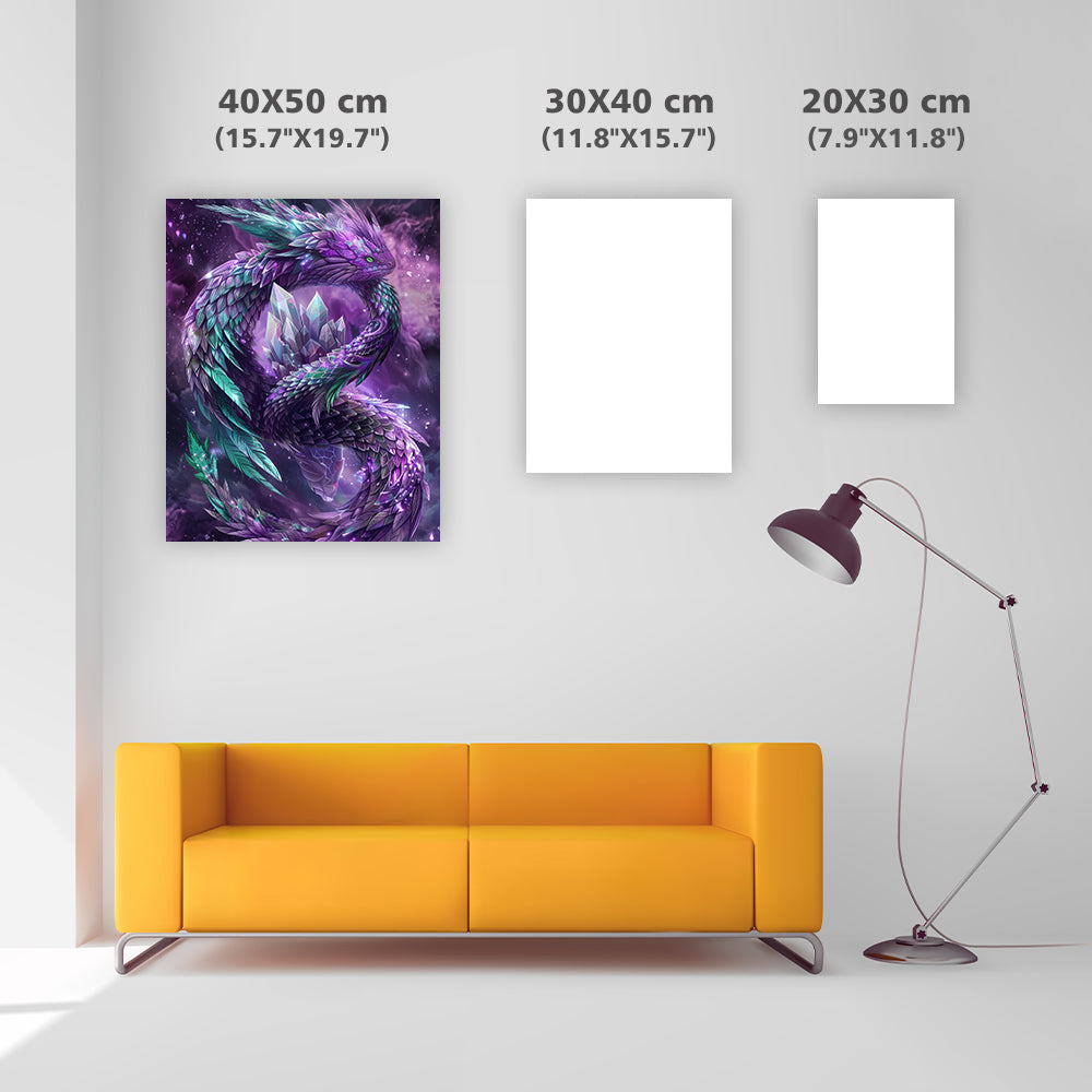 Amethyst Serpent - Diamond Painting