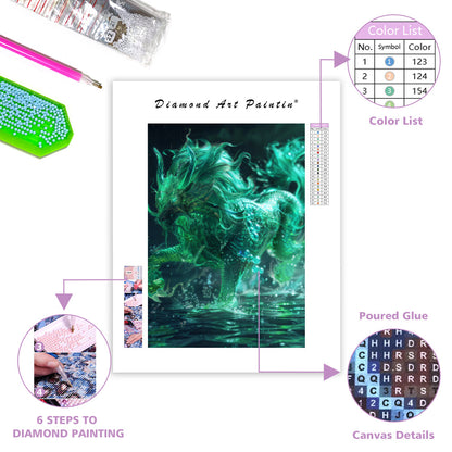 Azure Qilin - Diamond Painting
