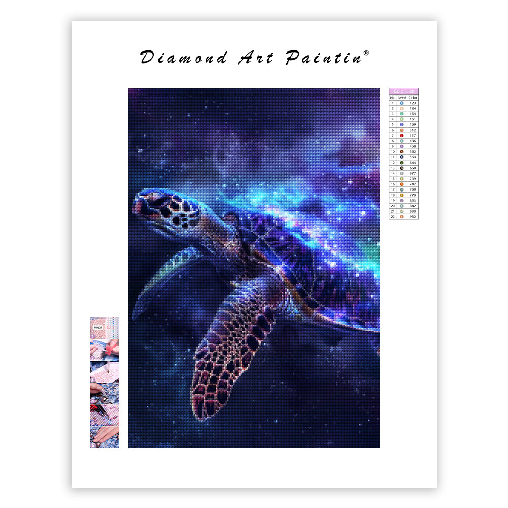 Cosmic Turtle - Diamond Painting