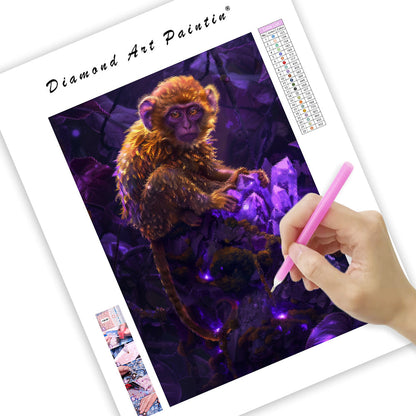 Crystal Monkey - Diamond Painting