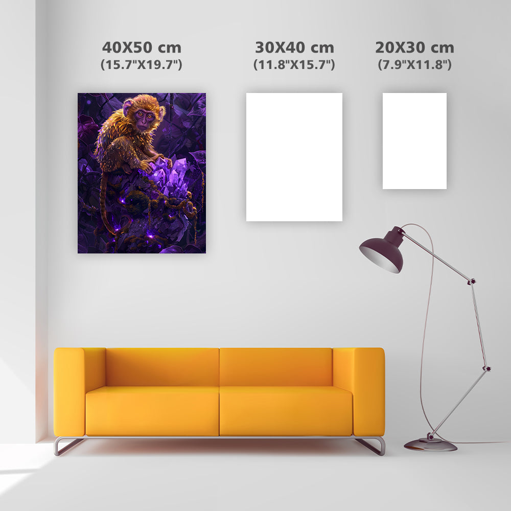 Crystal Monkey - Diamond Painting