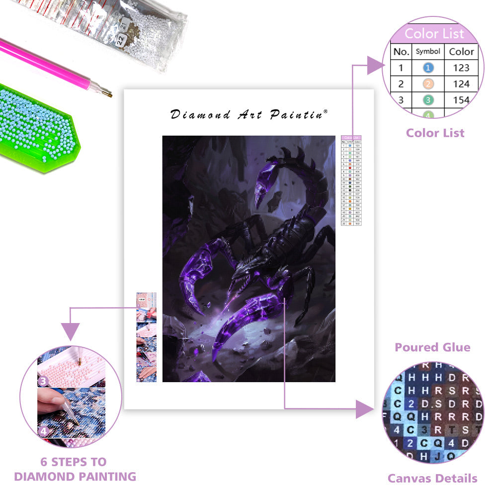 Crystal Wyrm - Diamond Painting