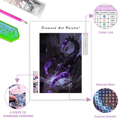 Crystal Wyrm - Diamond Painting