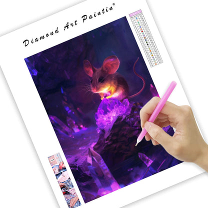 Flame Tail Mouse - Diamond Painting