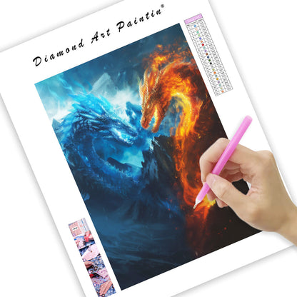 Frostfire Drake - Diamond Painting