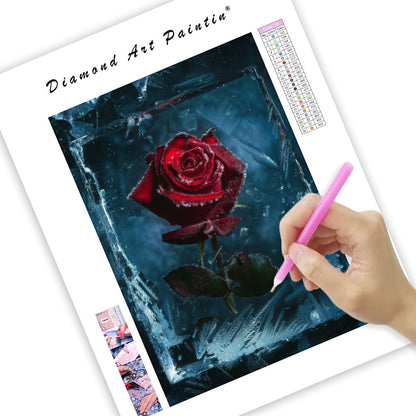 Frozen Rose - Diamond Painting