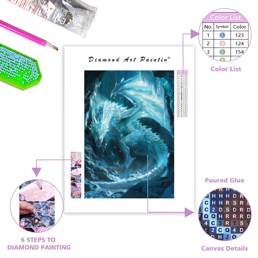 Frozen Wyrm - Diamond Painting