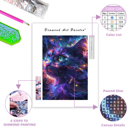 Galaxy Cat - Diamond Painting