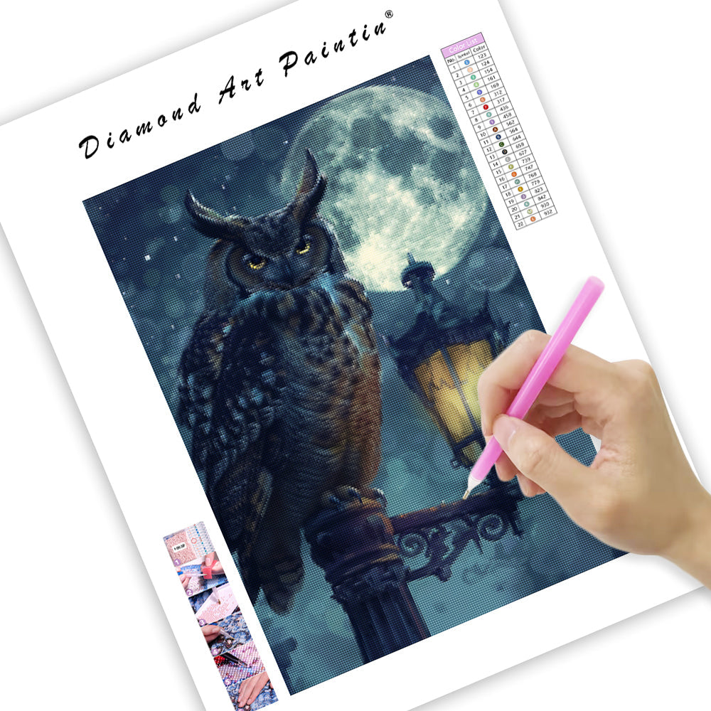 Galaxy Owl - Diamond Painting
