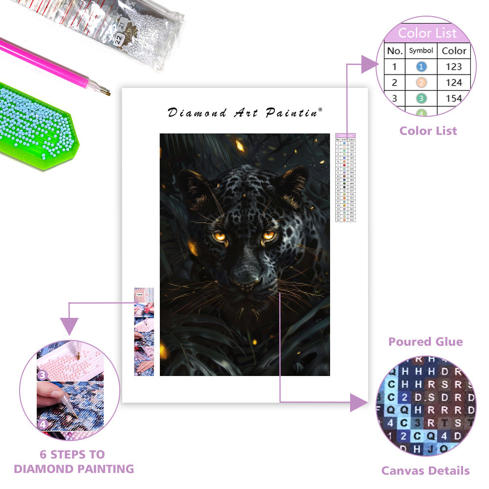 Golden Gaze - Diamond Painting