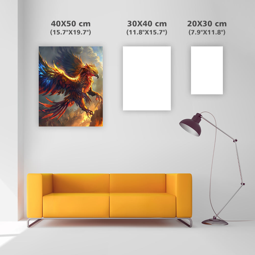Inferno Griffin - Diamond Painting