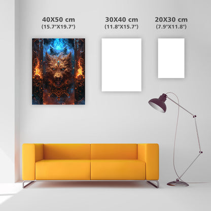 Inferno Hound - Diamond Painting