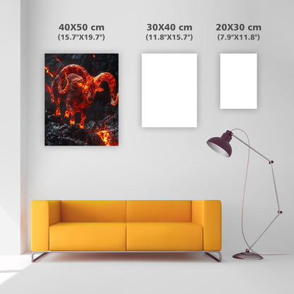Inferno Ram - Diamond Painting