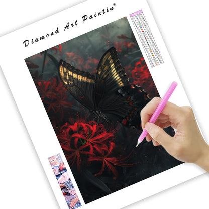 Lily Butterfly - Diamond Painting