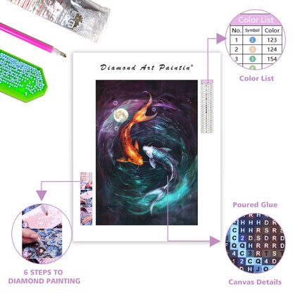 Lunar Koi - Diamond Painting
