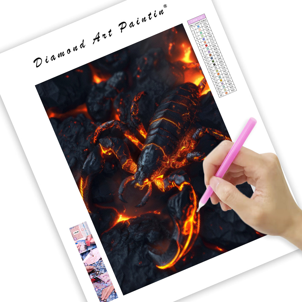 Magma Scorpion - Diamond Painting