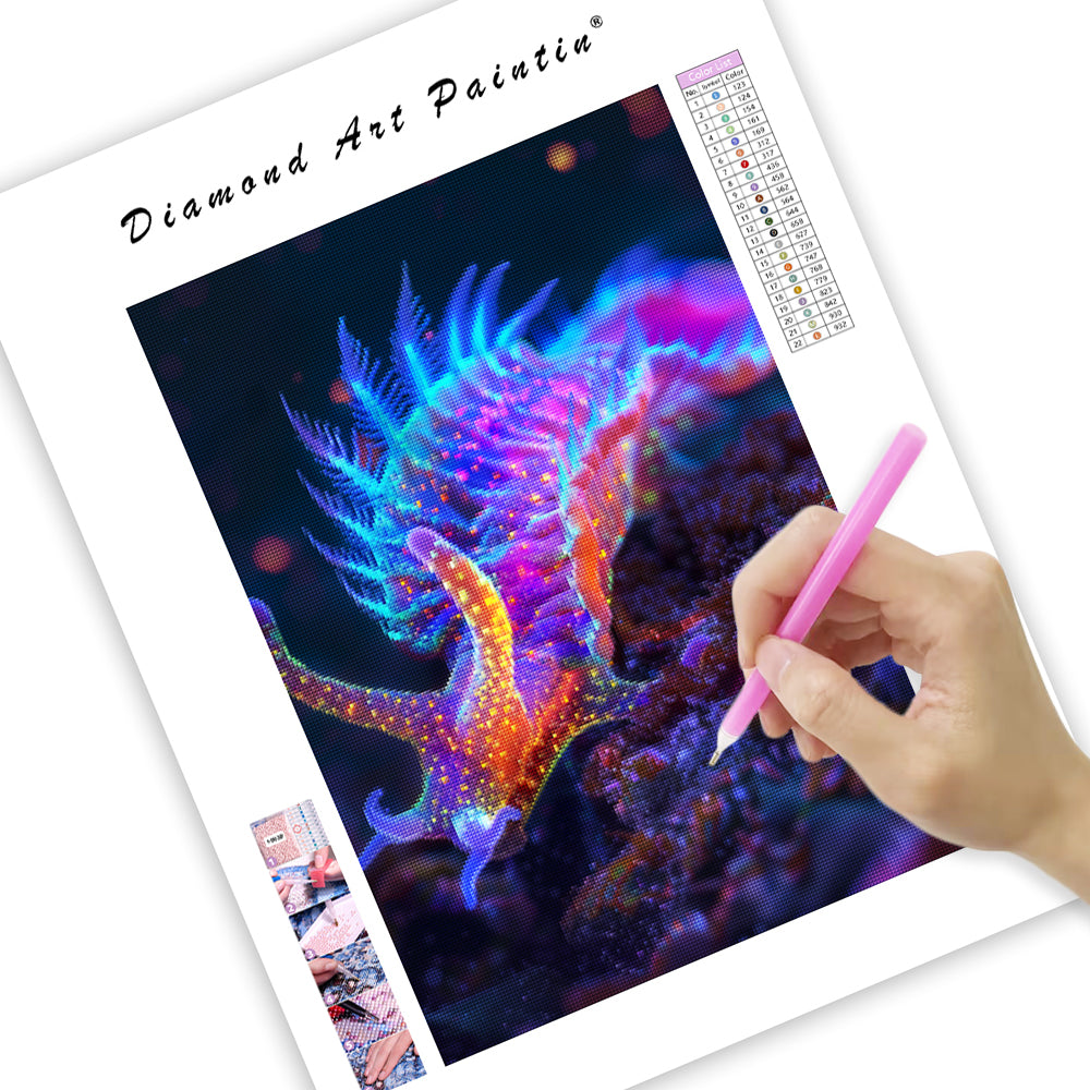 Neon Nudibranch - Diamond Painting