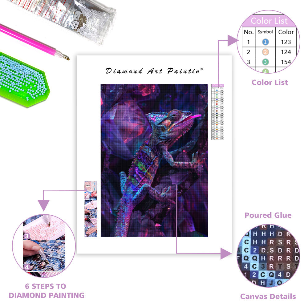 Opal Chameleon - Diamond Painting