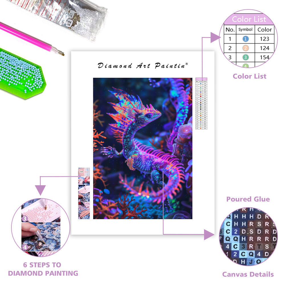 Opal Dragon - Diamond Painting