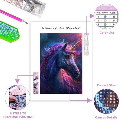 Opal Unicorn - Diamond Painting
