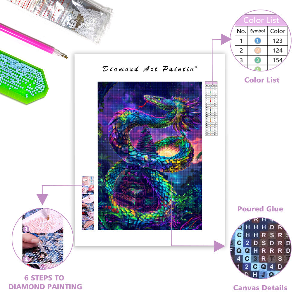 Rainbow Quetzal - Diamond Painting