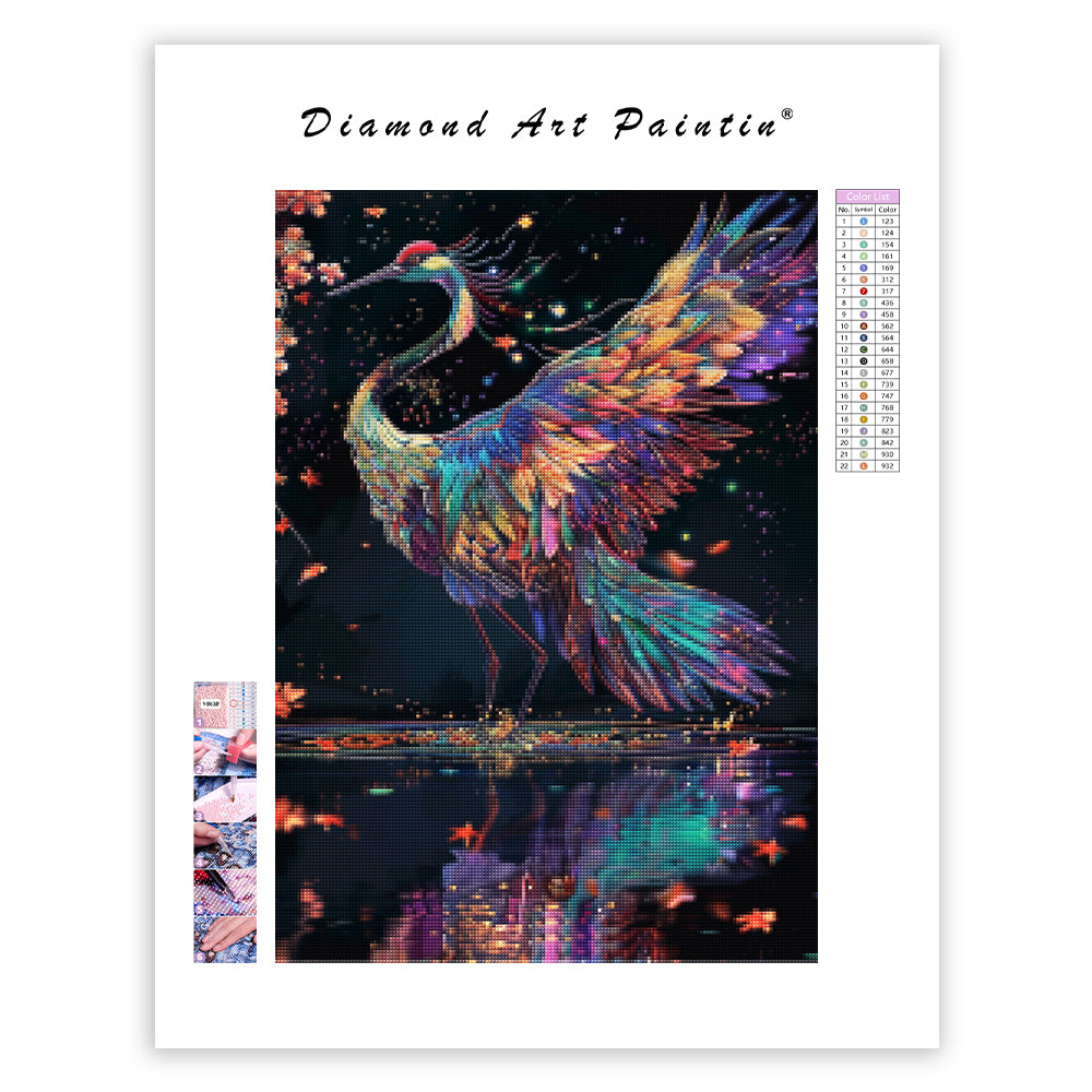 Silk Crane - Diamond Painting