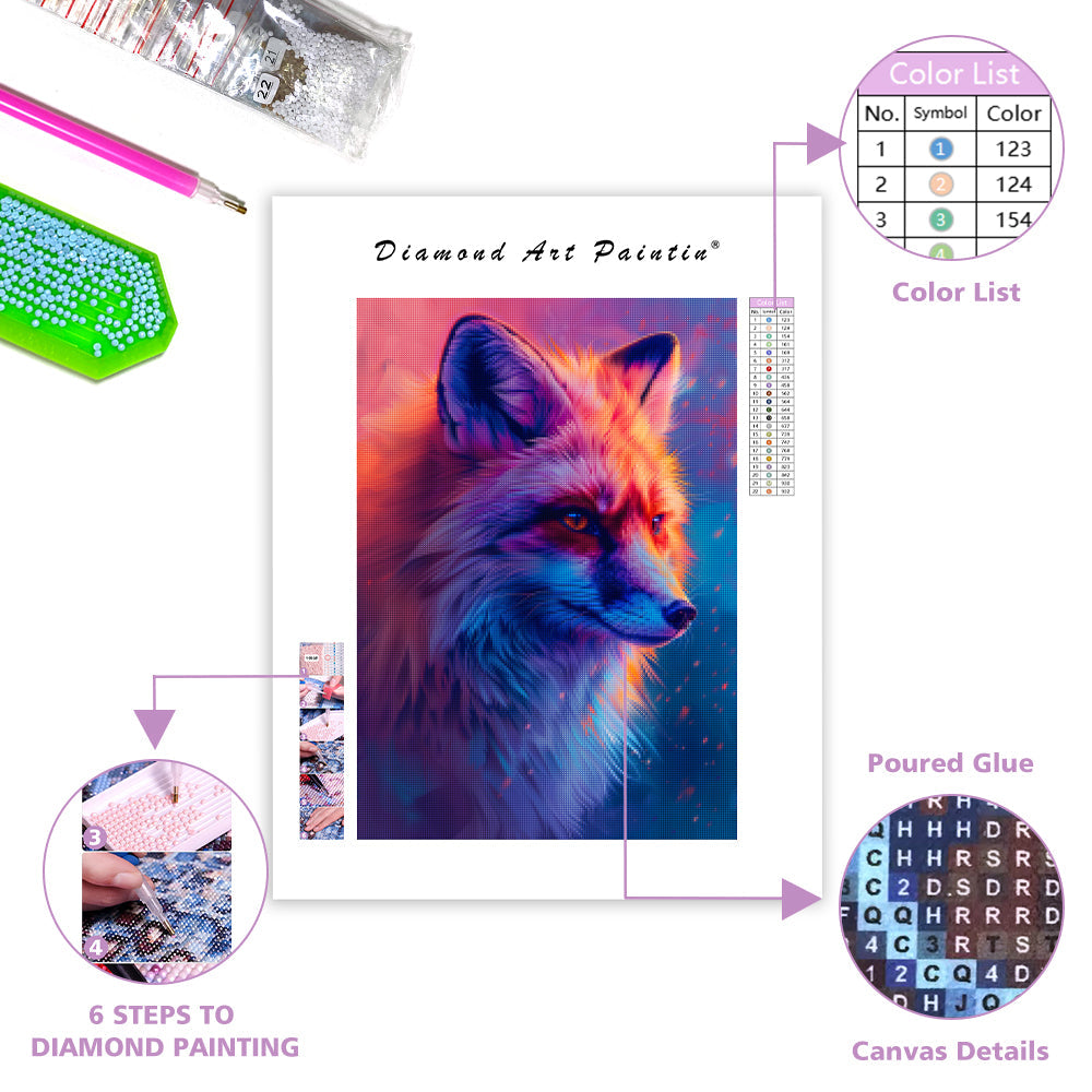 Twilight Fox - Diamond Painting