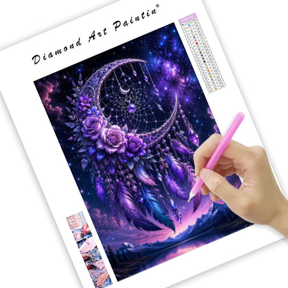 Purple Dreamcatcher - Diamond Painting