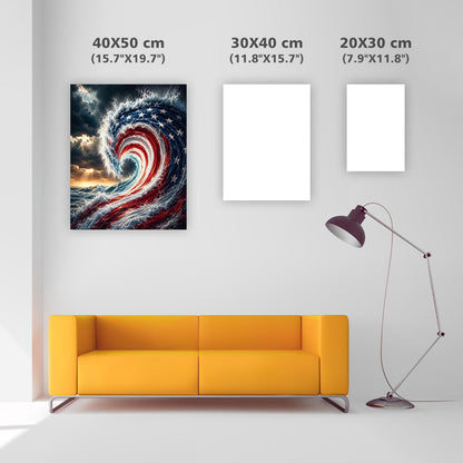 Ocean Wave Flag - Diamond Painting
