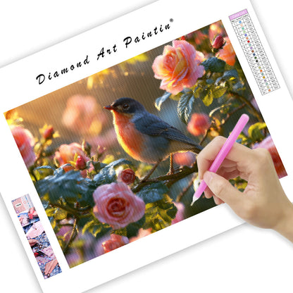 Bird Cottage Garden - Diamond Painting