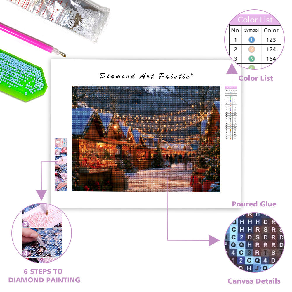 Christmas Market - Diamond Painting