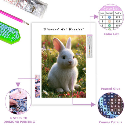 Fluffy Rabbit - Diamond Painting
