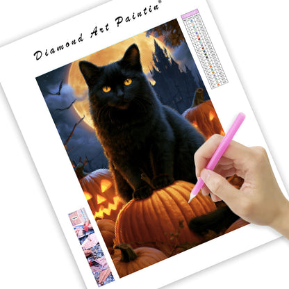 Halloween Cat - Diamond Painting