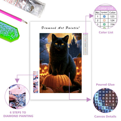 Halloween Cat - Diamond Painting