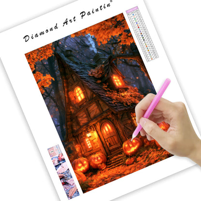 Halloween Cottage - Diamond Painting