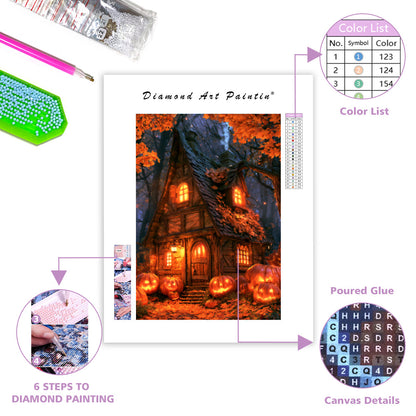 Halloween Cottage - Diamond Painting