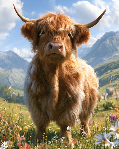 Highland Cow - Diamond Painting