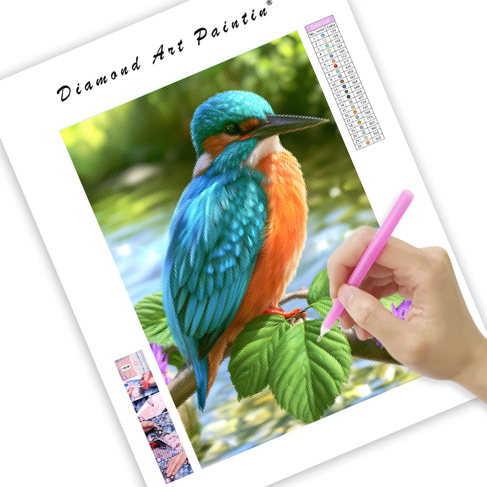 Kingfisher Stream - Diamond Painting