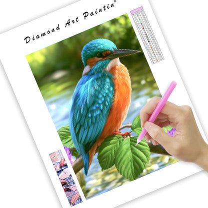 Kingfisher Stream - Diamond Painting