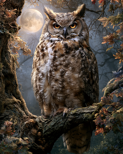 Magical Owl - Diamond Painting