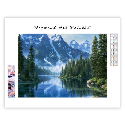 Mountain Lake - Diamond Painting
