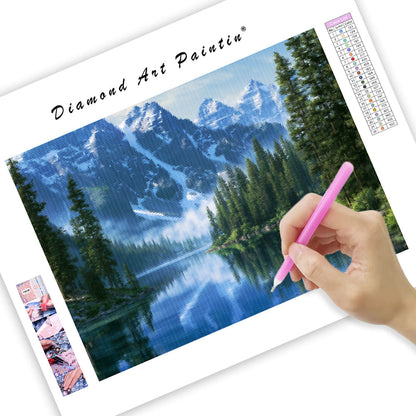 Mountain Lake - Diamond Painting