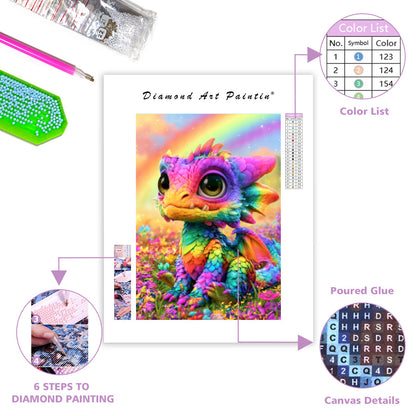 Rainbow Dragon - Diamond Painting