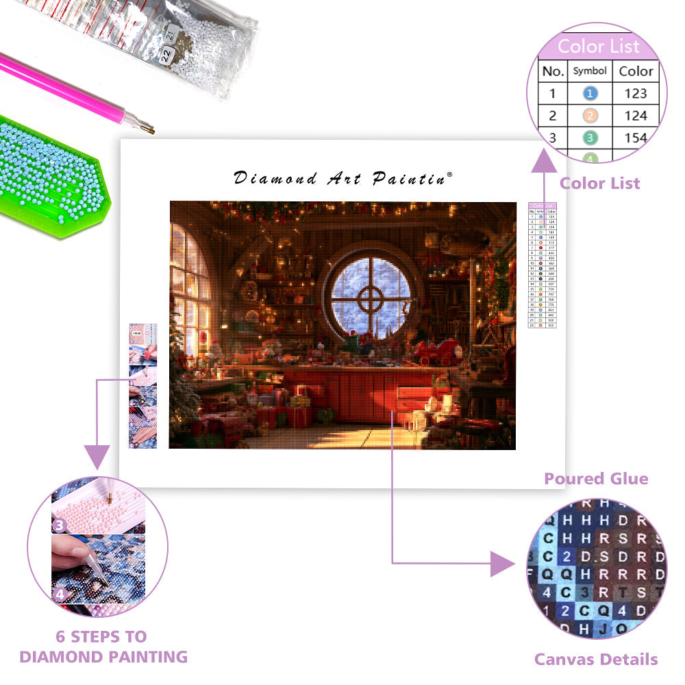 Santa Workshop - Diamond Painting