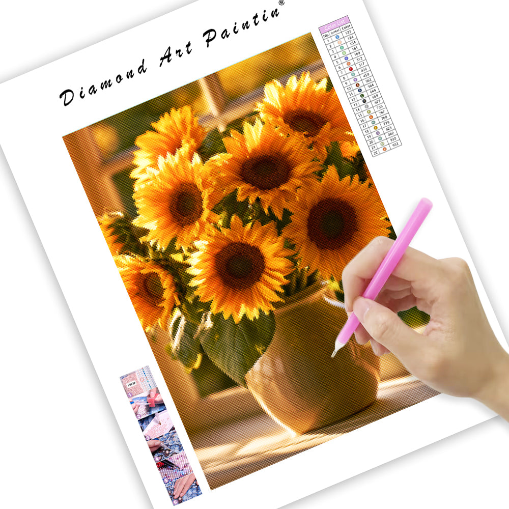 Sunflower Bouquet - Diamond Painting