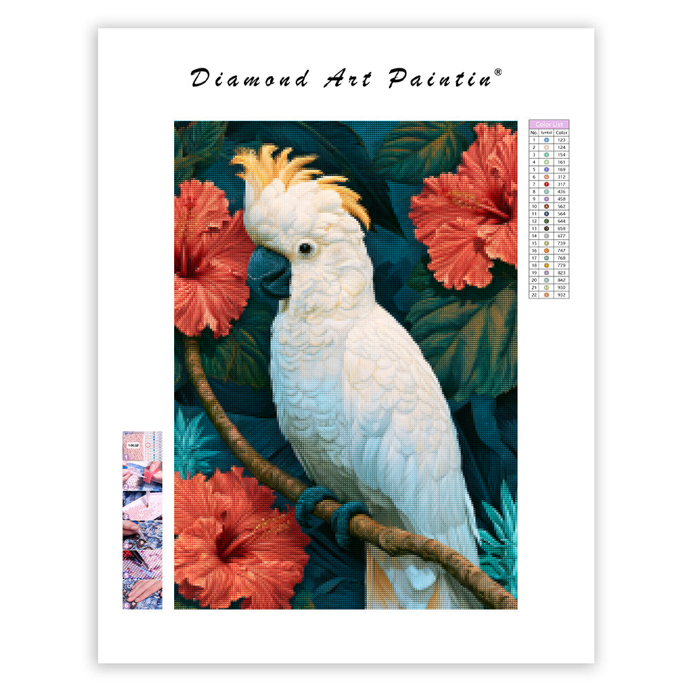 Tropical Cockatoo - Diamond Painting