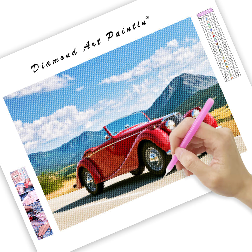 Vintage Car - Diamond Painting