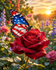 Butterfly Rose - Diamond Painting