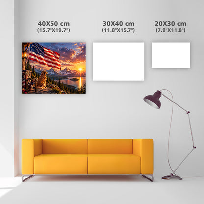 Lakeside Mountain Retreat - Diamond Painting
